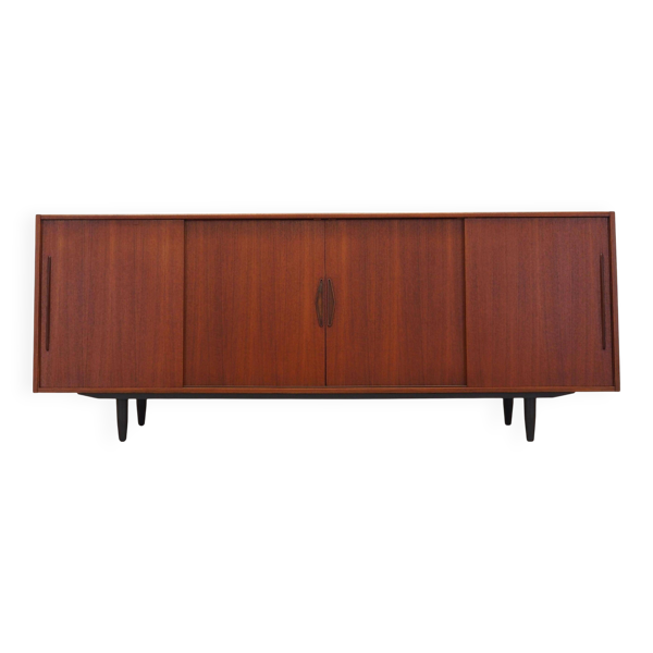 Buffet en teck, design danois, années 1970, production : Danemark