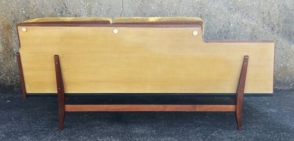 Daybed ou canapé deux places, tablette design maison Sergalot, Paris, 1957