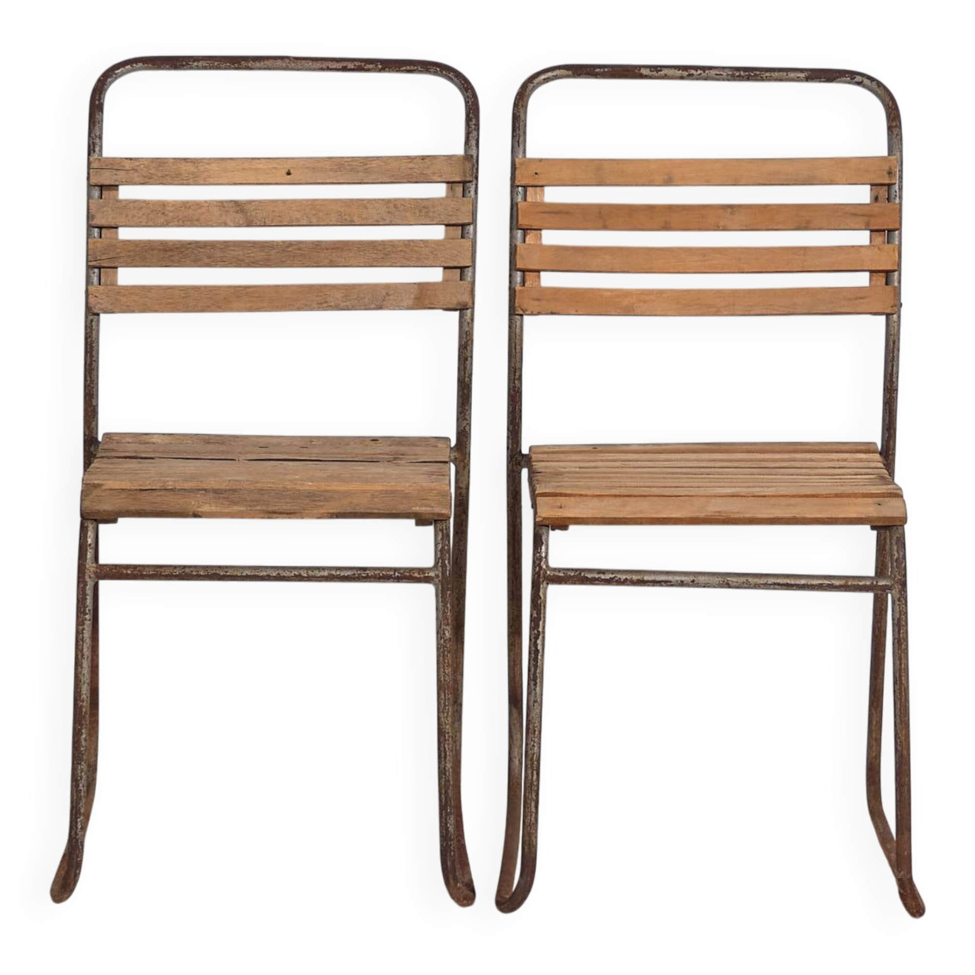 Chaises de jardin anciennes (c.1920). Ensemble de 2 pièces n°7