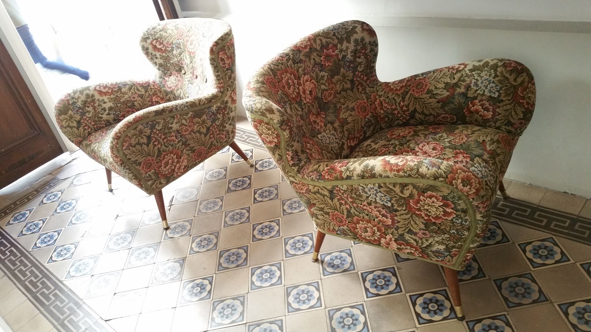 Pair of chairs organic years 50-60