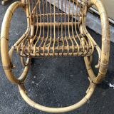 1960s rattan rocking-chair