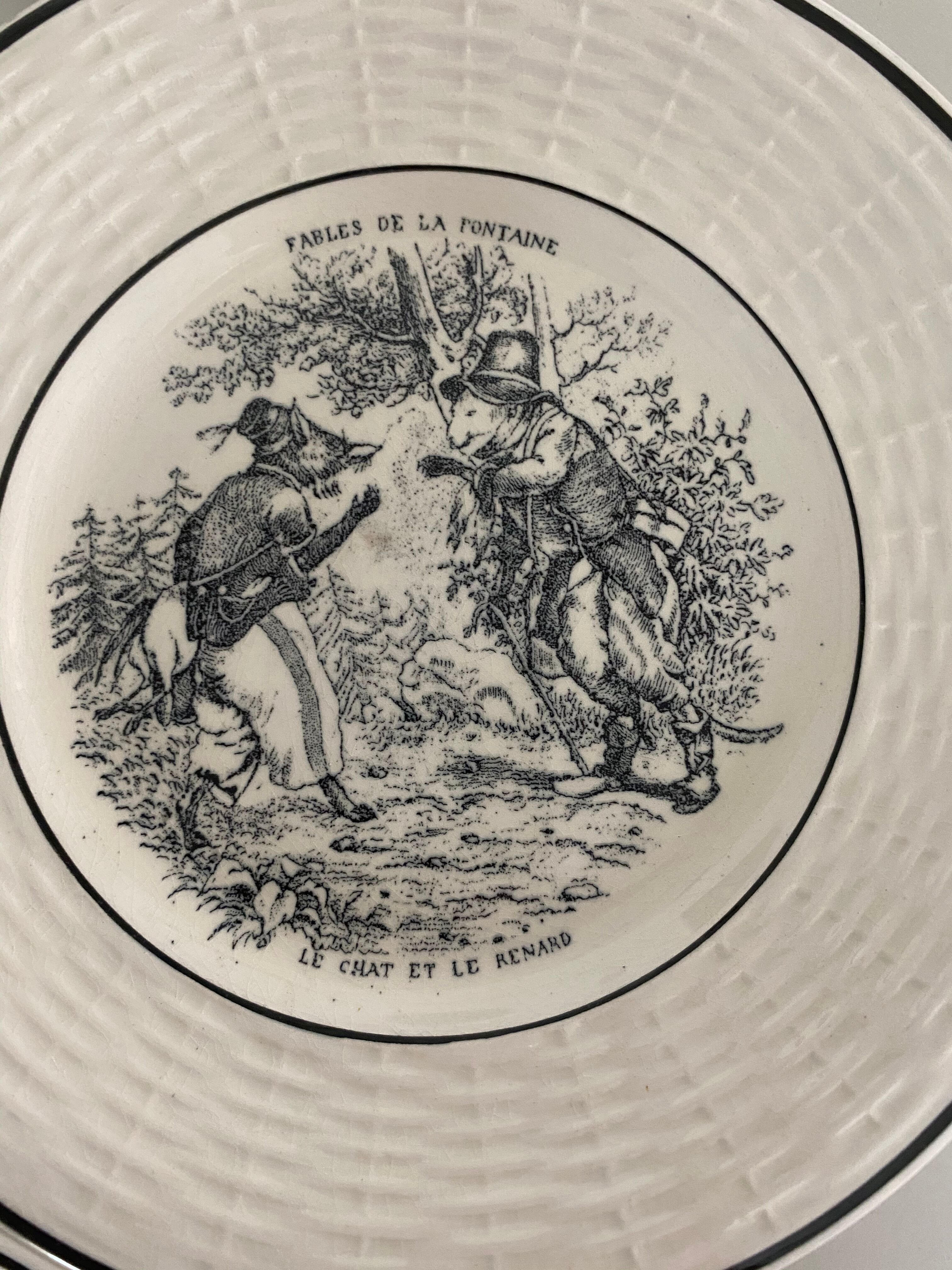 5 talking plates fables of the fountain digoin sarguemines