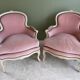 Paire de fauteuils bergère Louis XV
