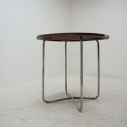1940s Bauhaus Chrome Dining Table by Robert Slezak