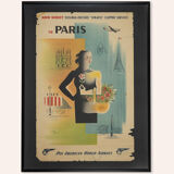 Paris, Pan Am Airways Travel Poster, 93 x 123 cm