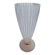 Vase verre dépoli vintage 1960 à liseré doré