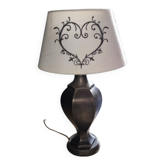 Lampe en étain