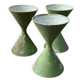 3 Diabolo Pflanzkübel von Willy Guhl für Eternit