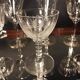 6 chiseled port glasses