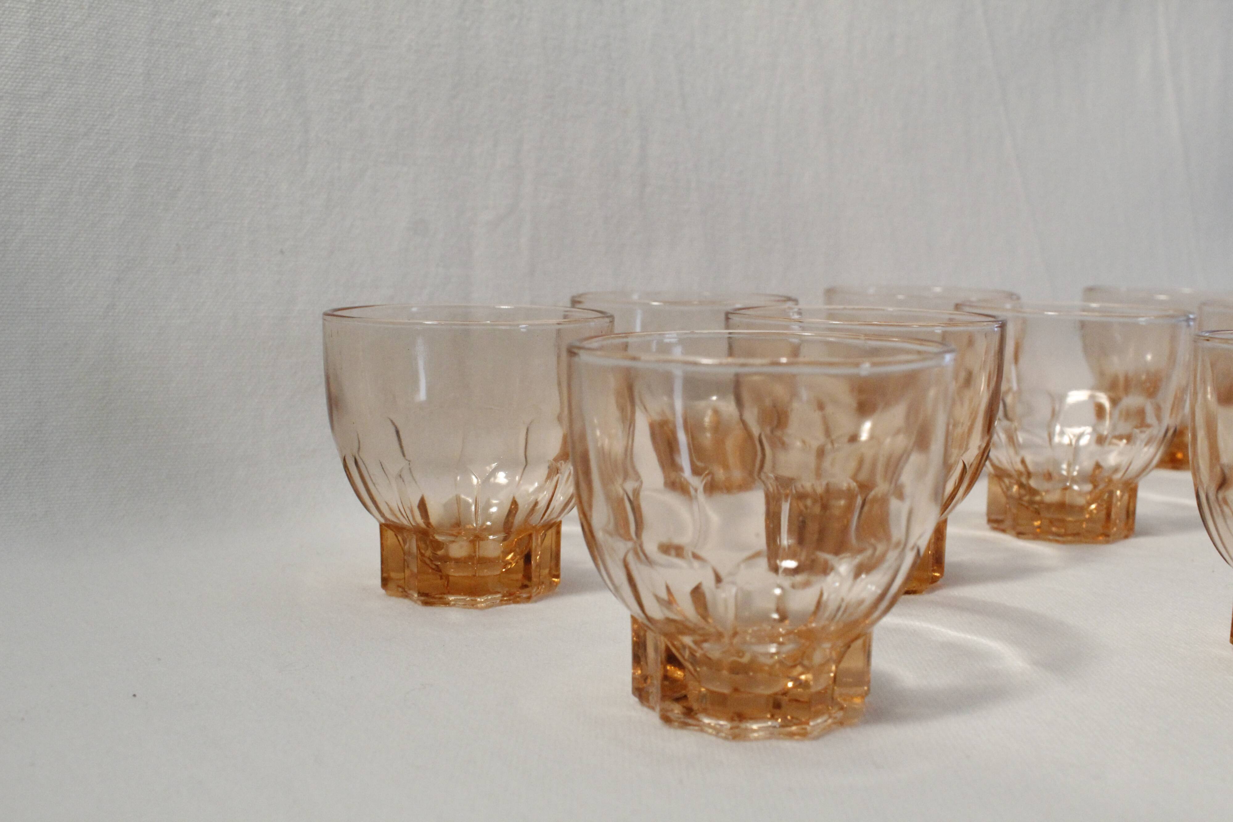 Set of 10 shot glasses - rosaline