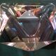Murano glass multi-faceted ashtray, light purple colour