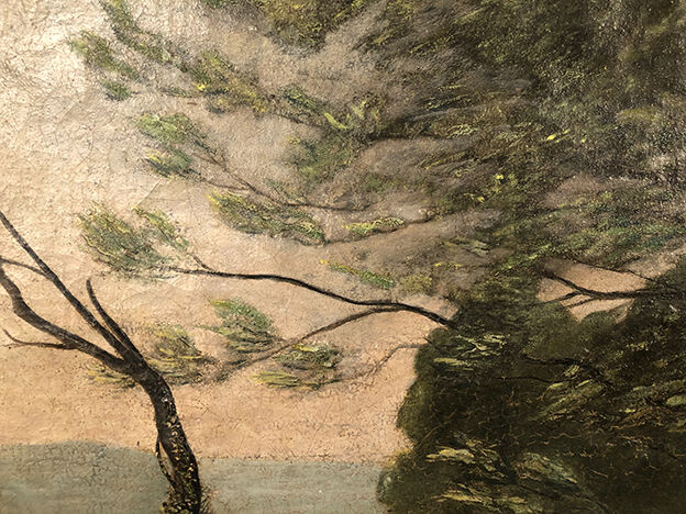 Oil on canvas early twentieth century