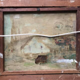 Pont-Aven, Chapel of Trémalo, around 1930. Oil on canvas monogrammed.