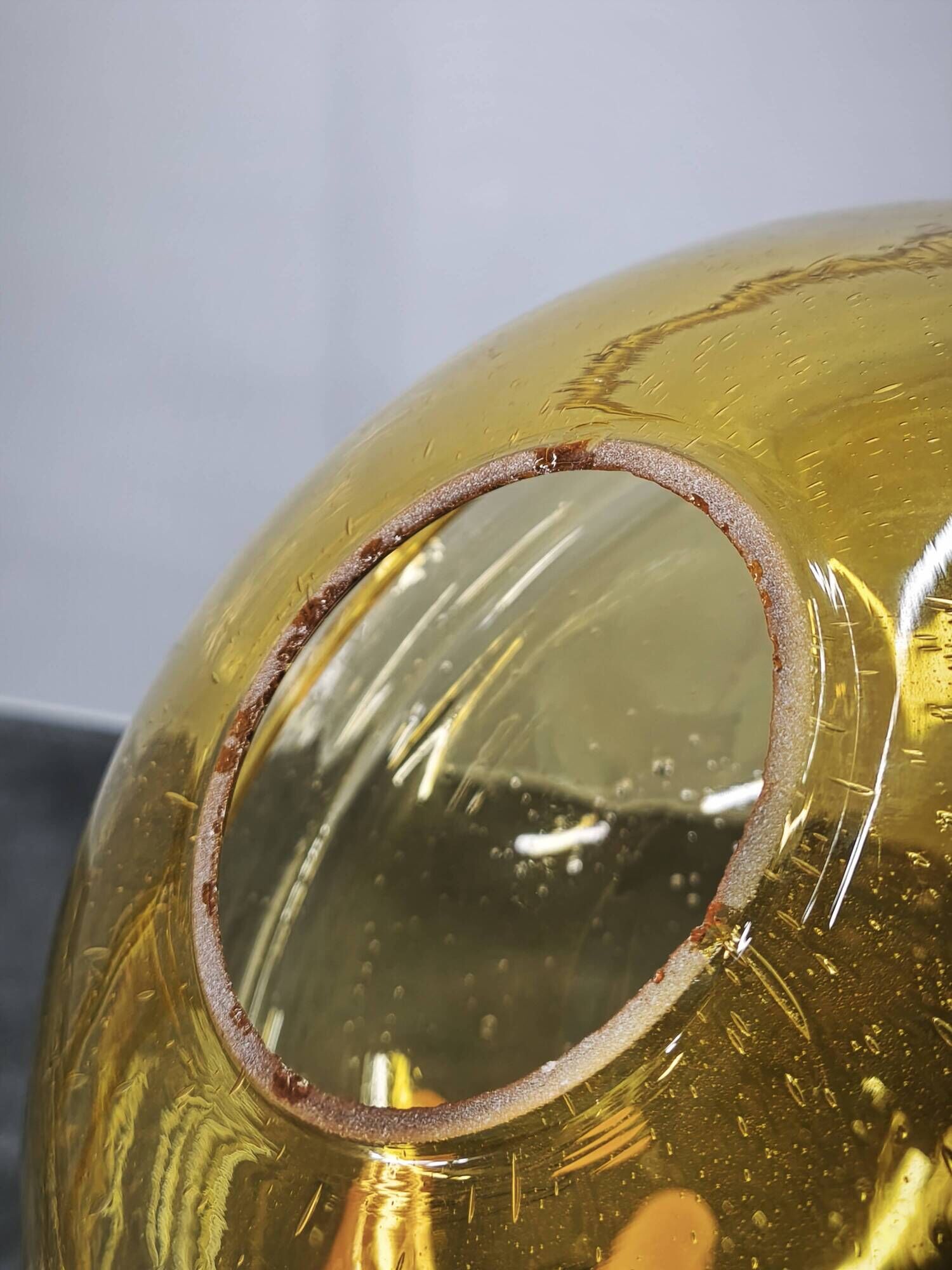 Pair of Brass and Amber Glass Floor Lamps from Kamenický Šenov, 1970s