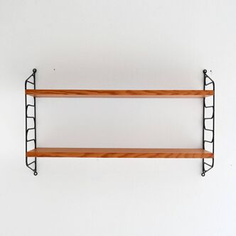 Étagère murale scandinave Hylla des années 1960 en teck