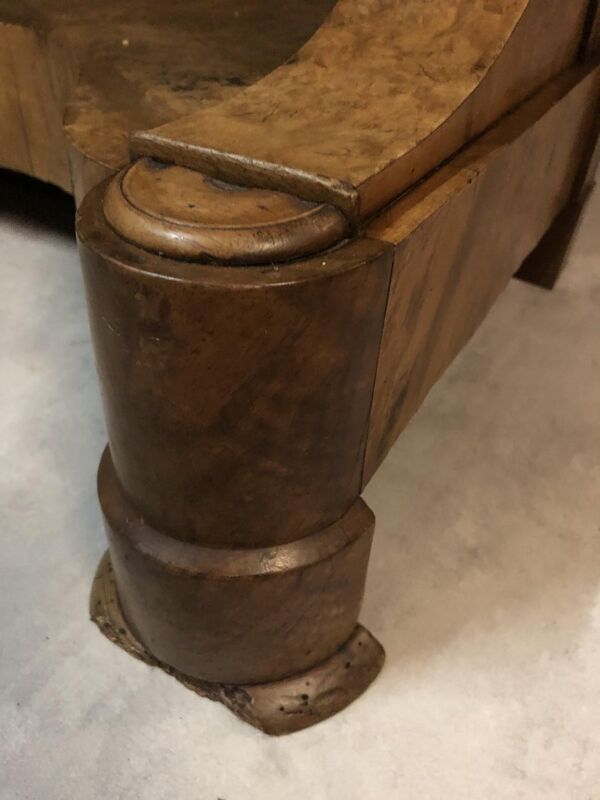 Table console en contreplaqué de noyer 1799