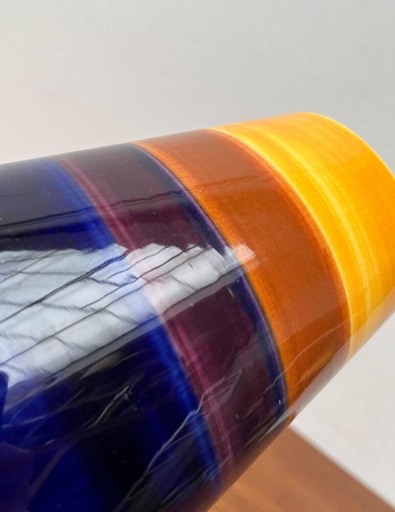 Mid-century hand-painted German décor, ceramic jug 507 with cups from Stützel & Sachs Aalen Keramik, 1960s, set of 5.