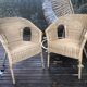 Paire de fauteuils en osier