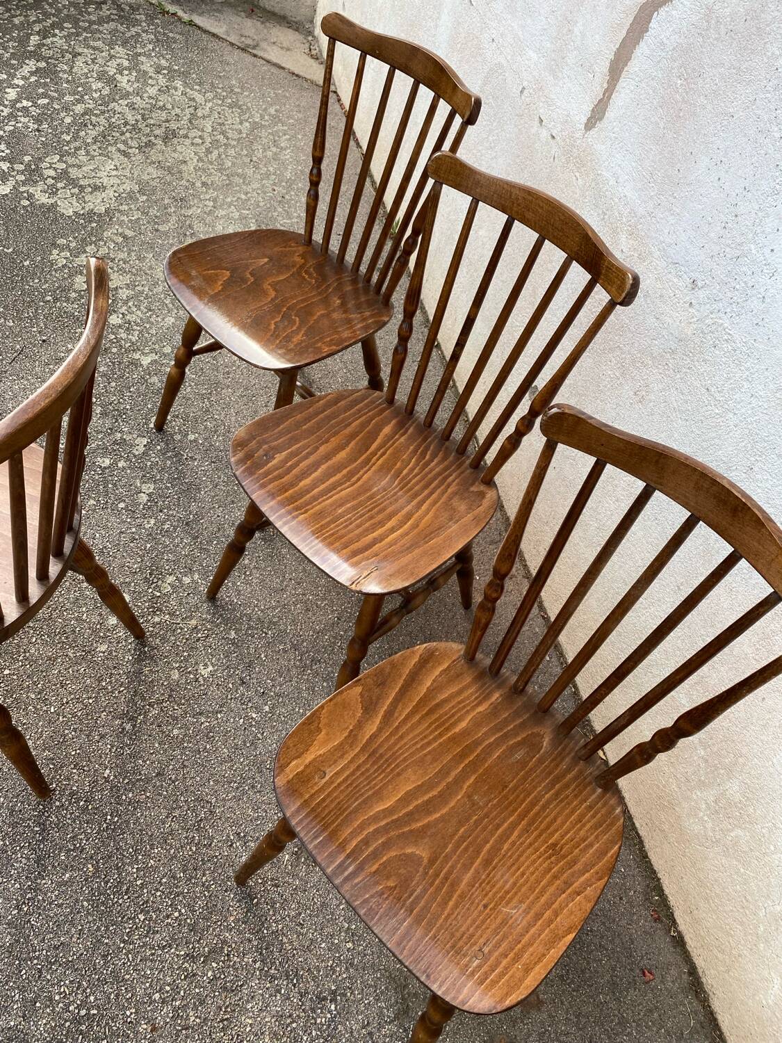 Set of 4 Baumann Menuet chairs
