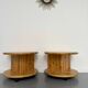 Side table, end table X2, solid pine, 1970s design.