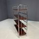 Chromed Bauhaus shelf in bent steel and sheet metal, Europe 1930s