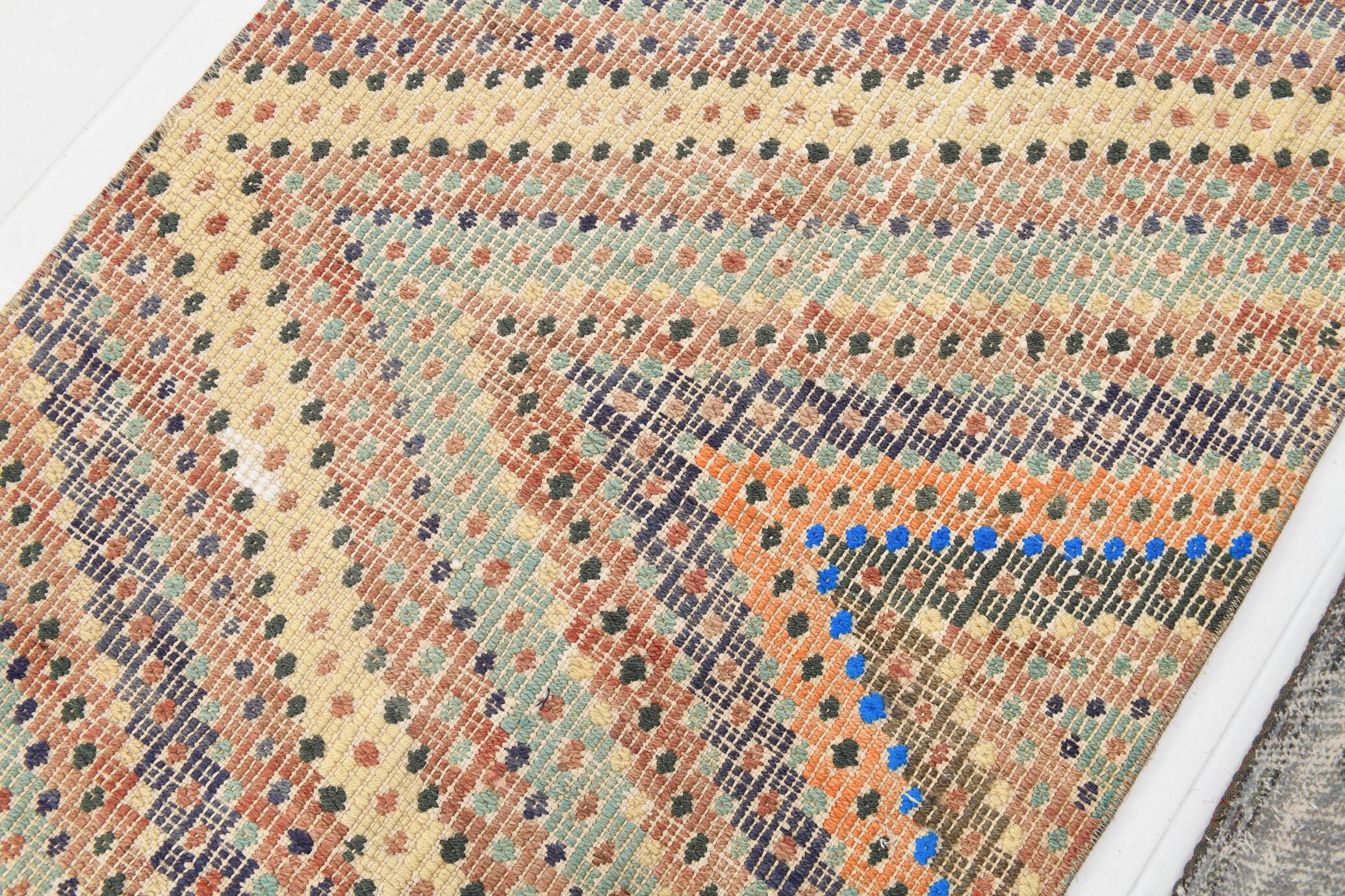 2x8 Colorful Soft Color Kilim Runner Rug, 73x255Cm SK 33035