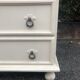Commode vintage blanche