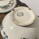 Old iron earth tureen Ninon Salins blue, ceramic and earthenware plate