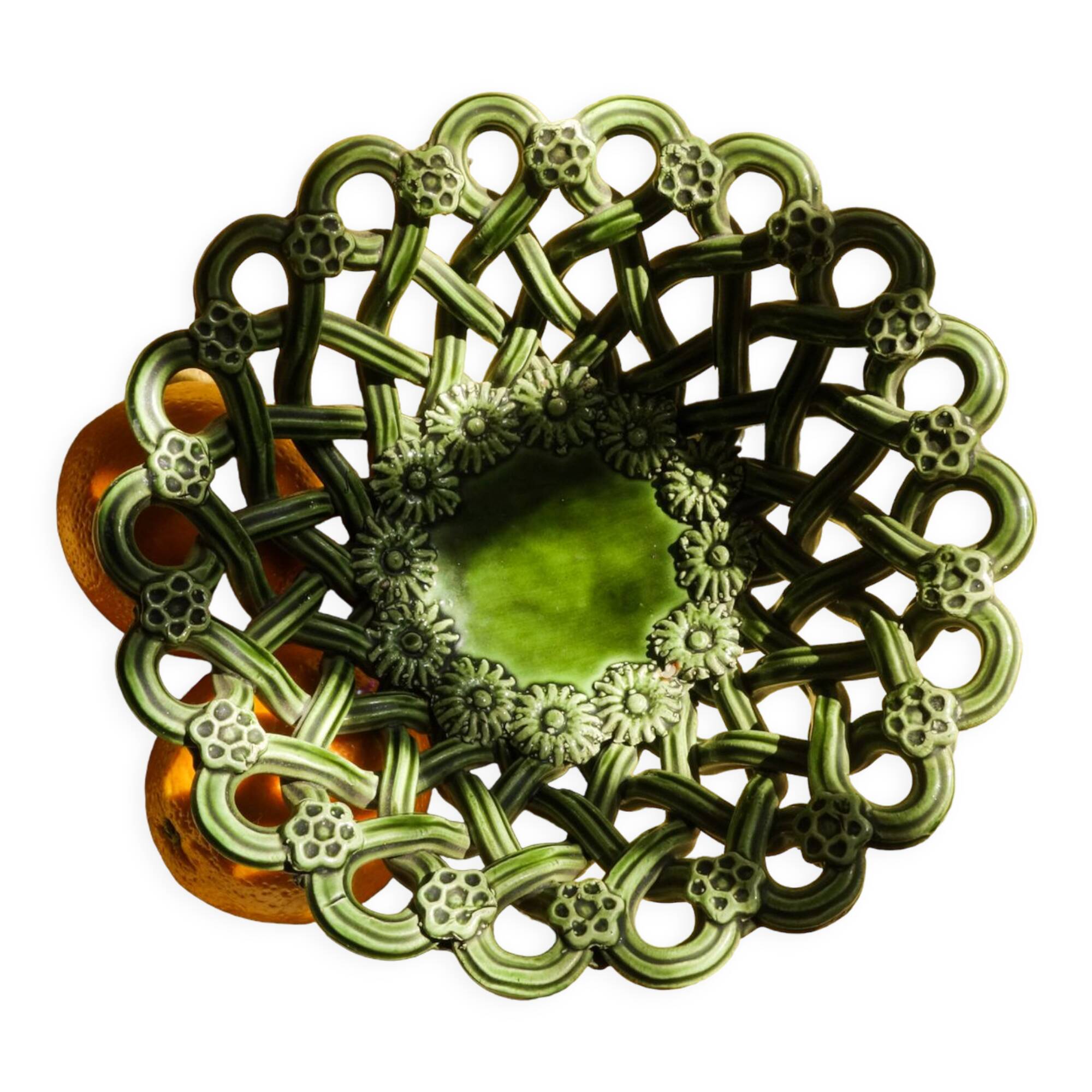 Pichon Uzes Braided Ceramic Fruit Bowl.