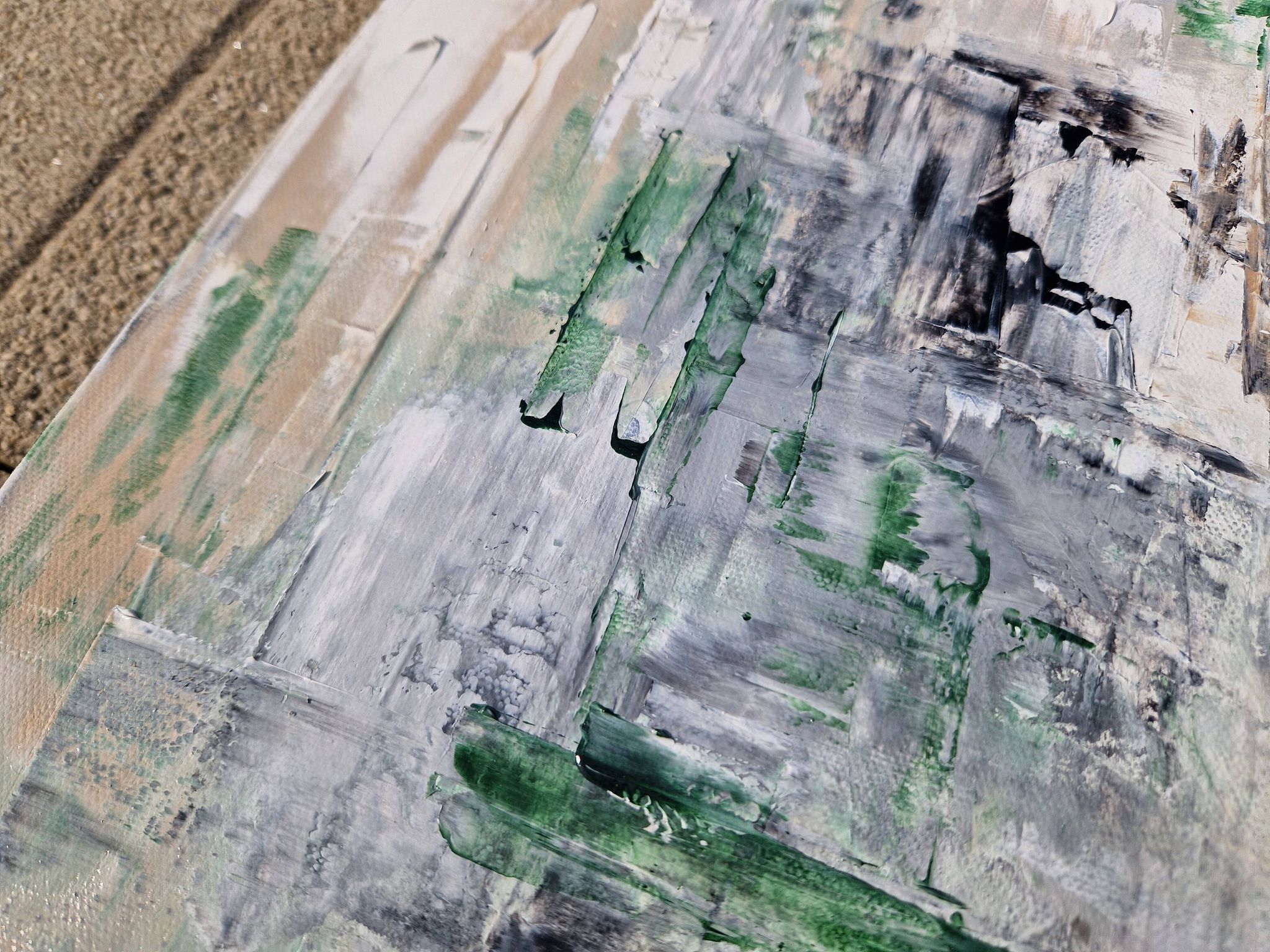 Abstract painting table