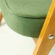 Fauteuil Vintage 366 de J. Chierowski Fauteuil Bois Clair Herbe Verte Scandinave