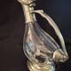 Wine carafe, duck design, glass and metal A553