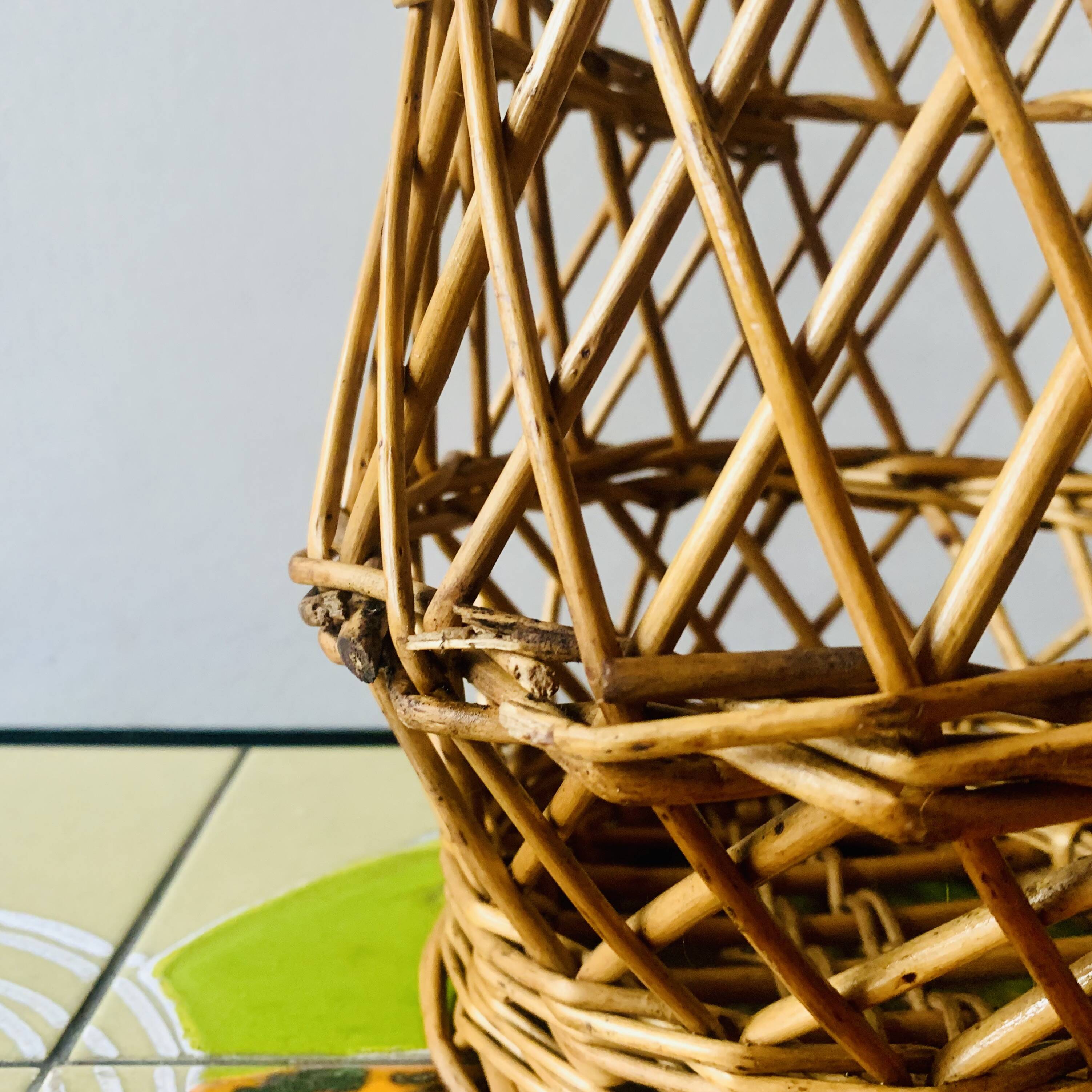 Vintage wicker basket