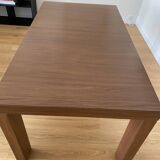 Extendable walnut table