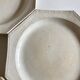 Set of 4 plates Creil and Montereau octagonal pearls Directoire 1800