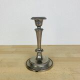 Vintage silver metal candle holder