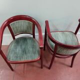 Pairs of Thonet armchairs