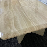 Travertine coffee table from the 70s Italy