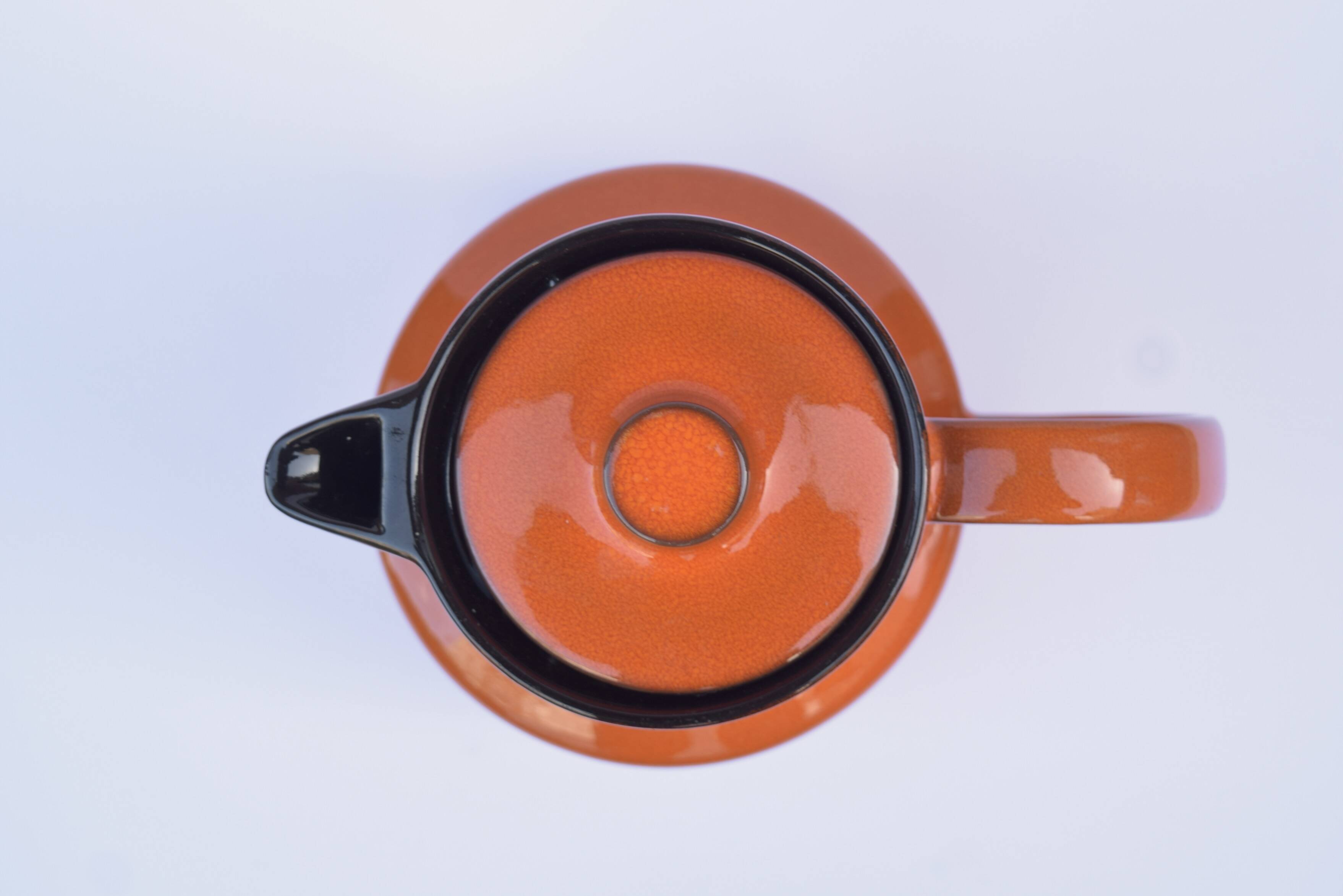 MELITTA - Vintage orange glazed ceramic coffee maker