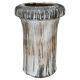 Vase en céramique brutaliste tchécoslovaque des années 1970, grande poterie texturée du milieu du siècle