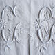 Ancient mestizo sheet embroidered