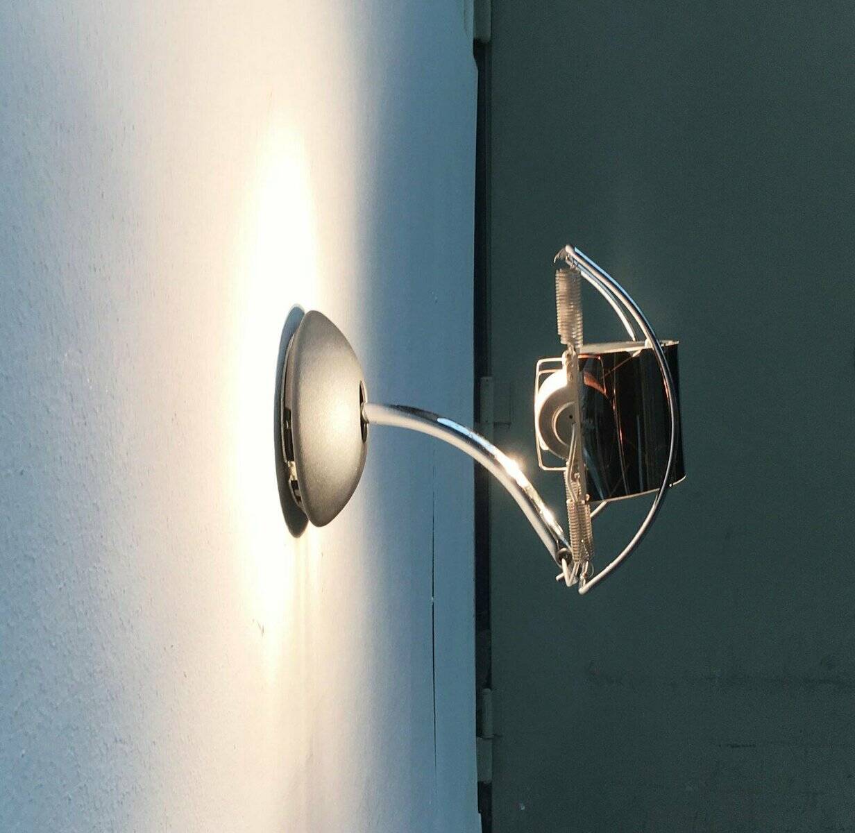 Postmodern wall lamp Warrior by Emanuele Ricci for Sidecar Artemide, 1980s.