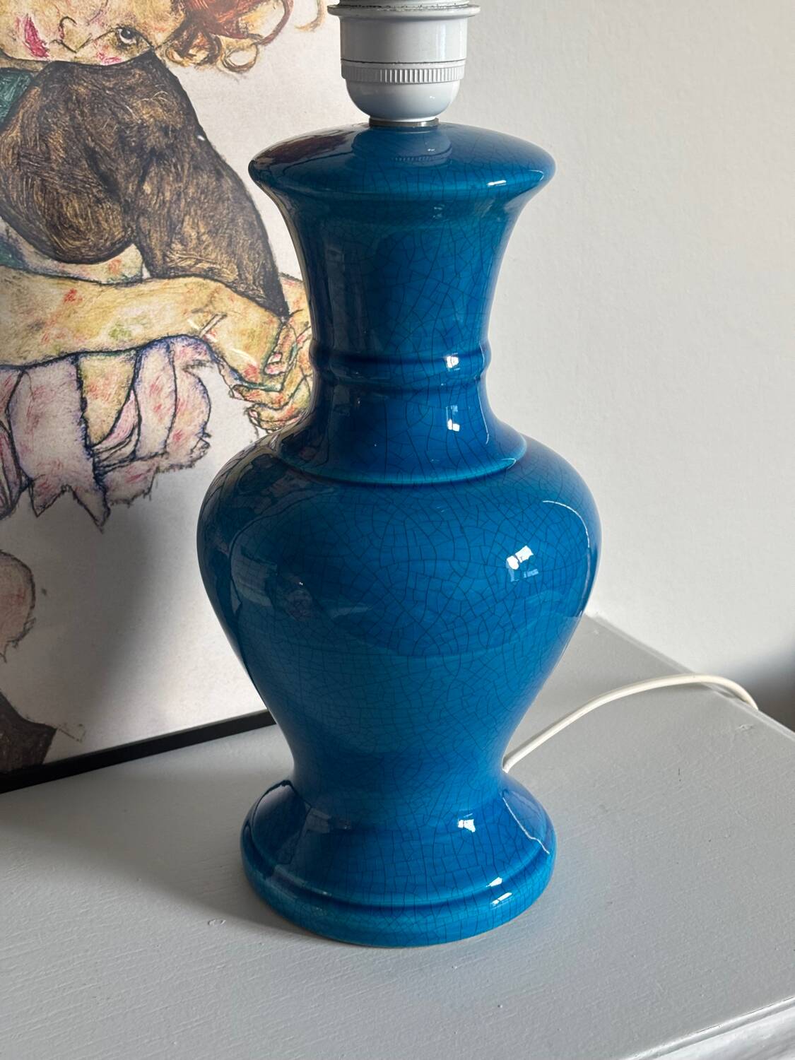 Cracked ceramic lamp