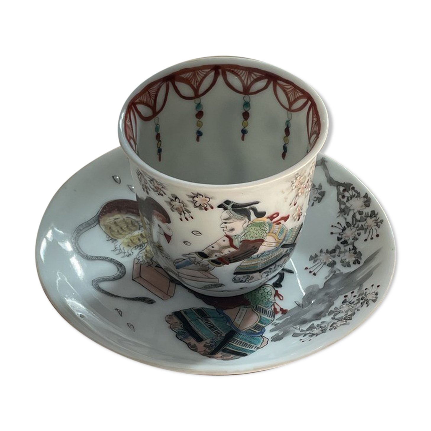 Japanese-decorated teacup