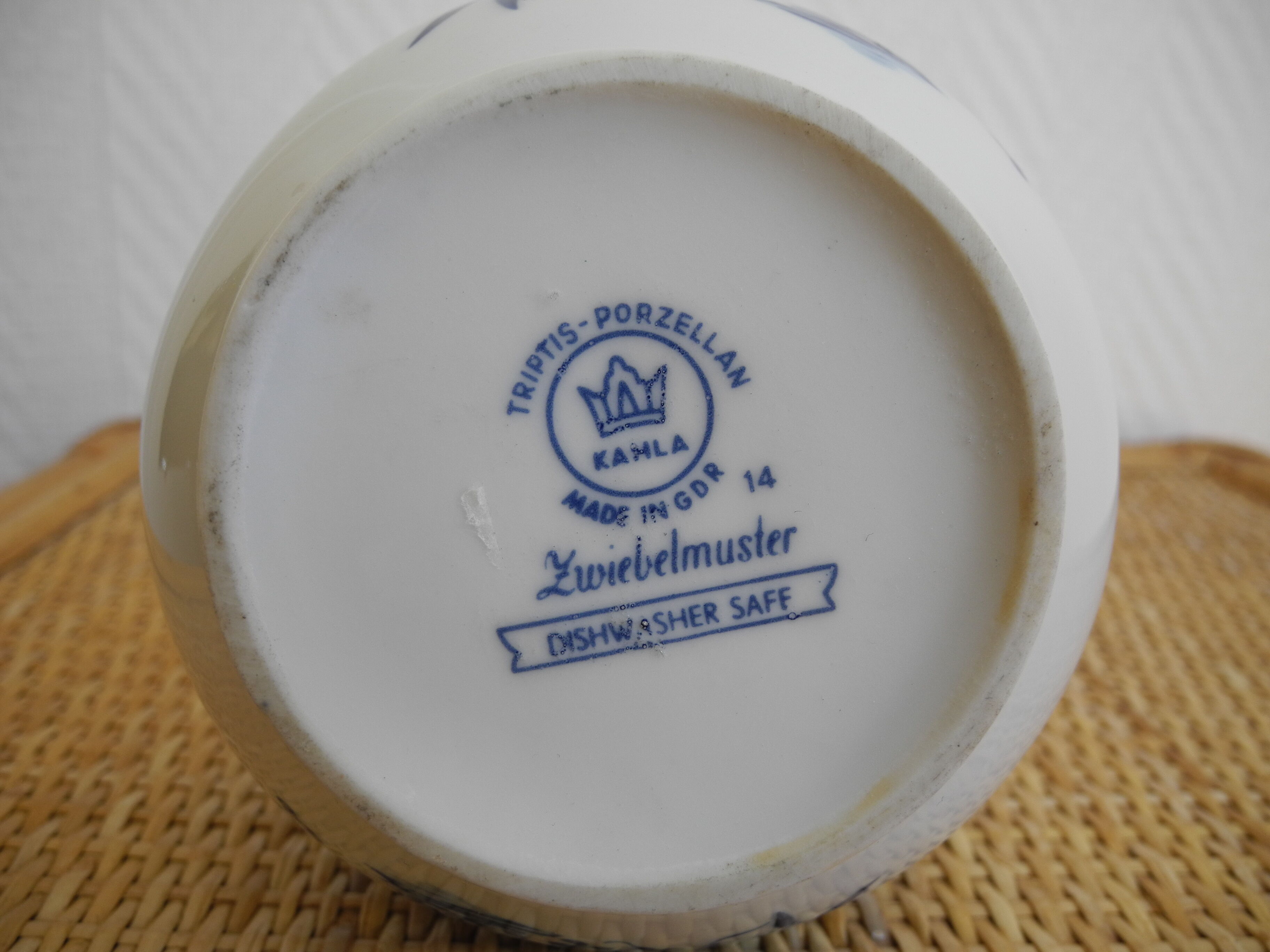 Vintage Triptis porcelain vase Germany