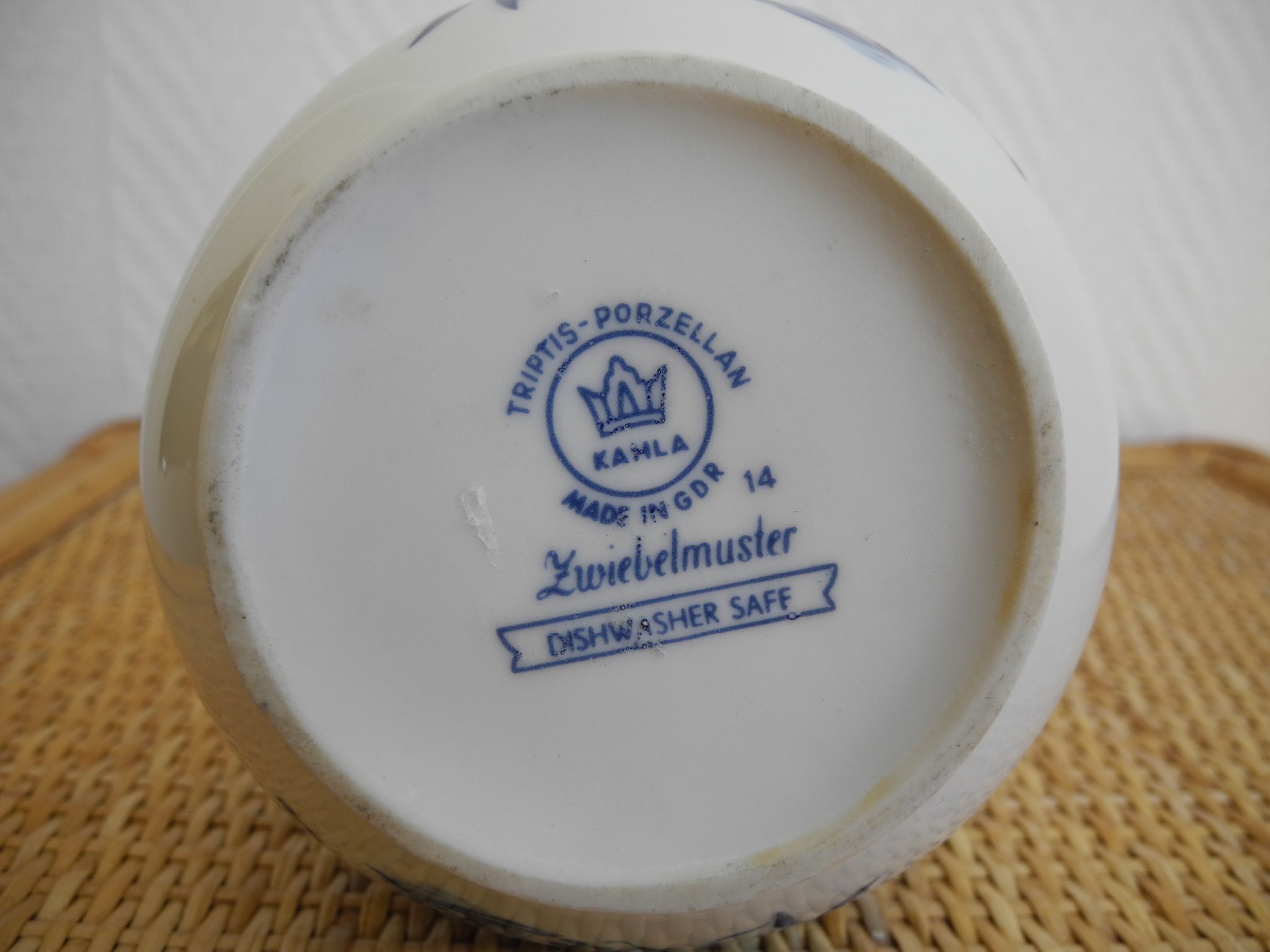 Vintage Triptis porcelain vase Germany