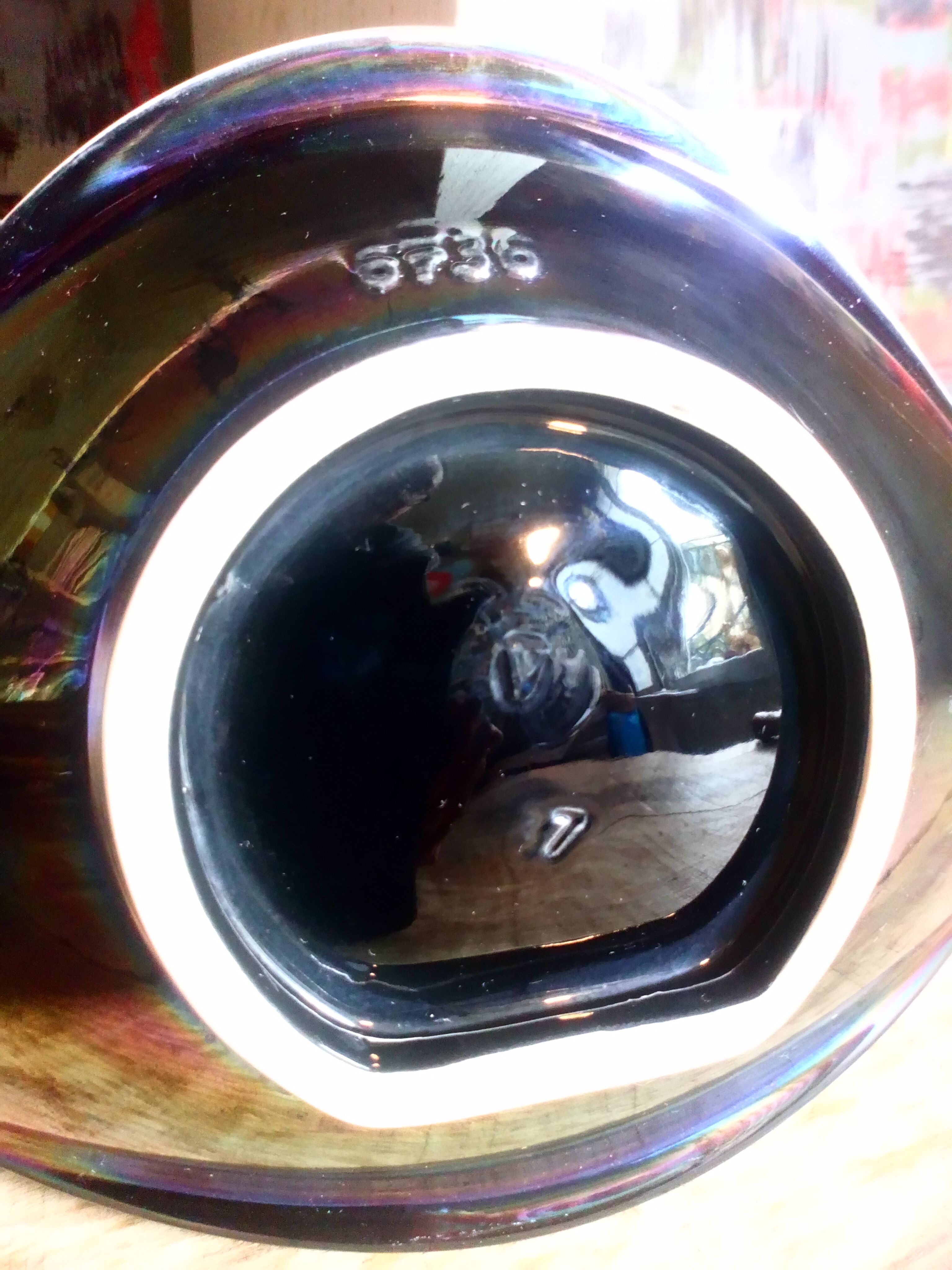 Four vintage Verceram ceramic dessert plates