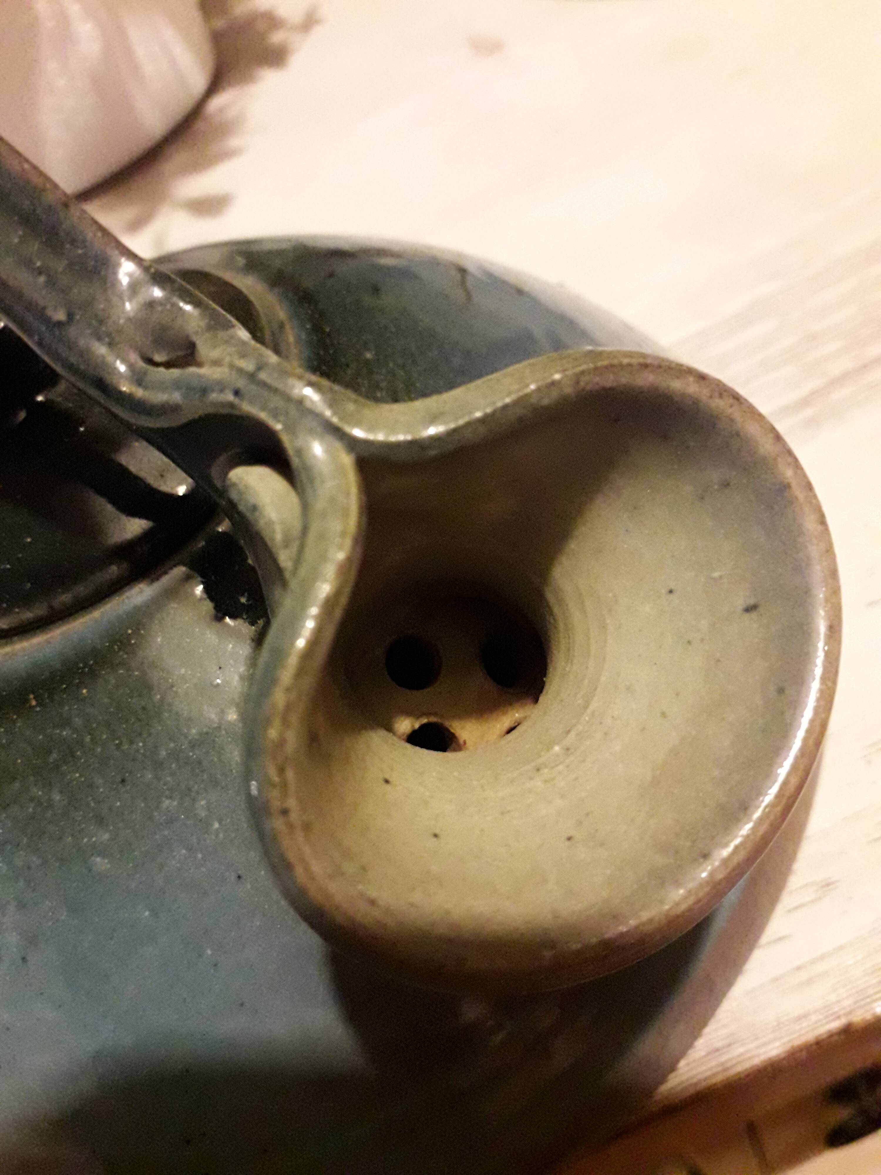 Ceramic teapot signed by the potter jean-luc pirot.