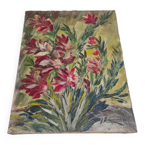 Peinture à l'huile de - 1968