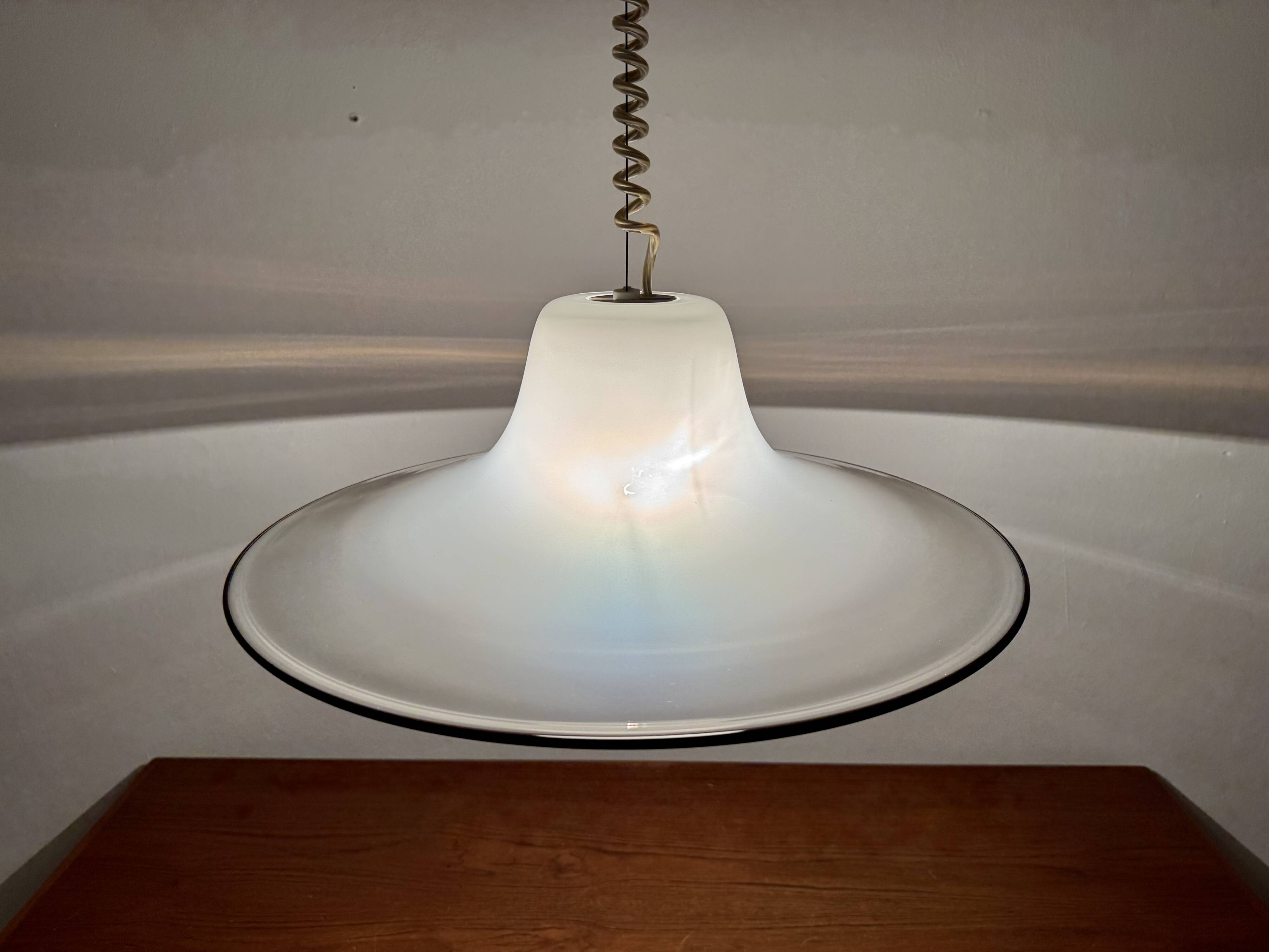 Lampe à Suspension en Verre de Murano par Giusto Toso pour Leucos